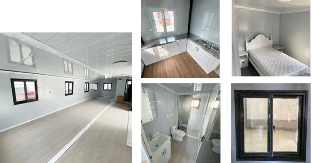 Casa modular de madera con escalera