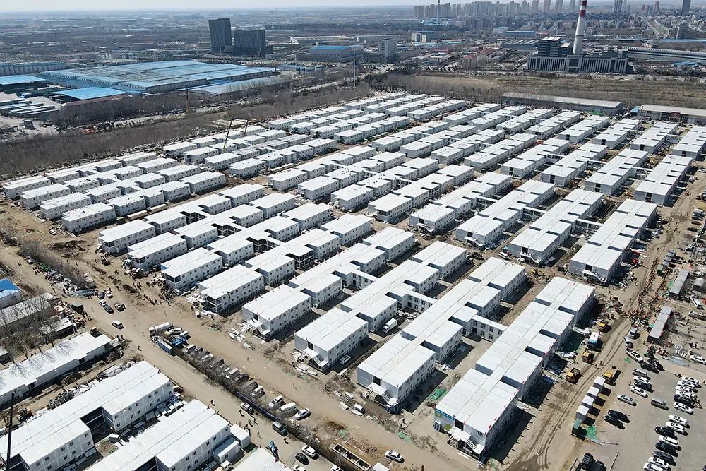 Campamentos Prefabricados — Vista aérea de instalación industrial